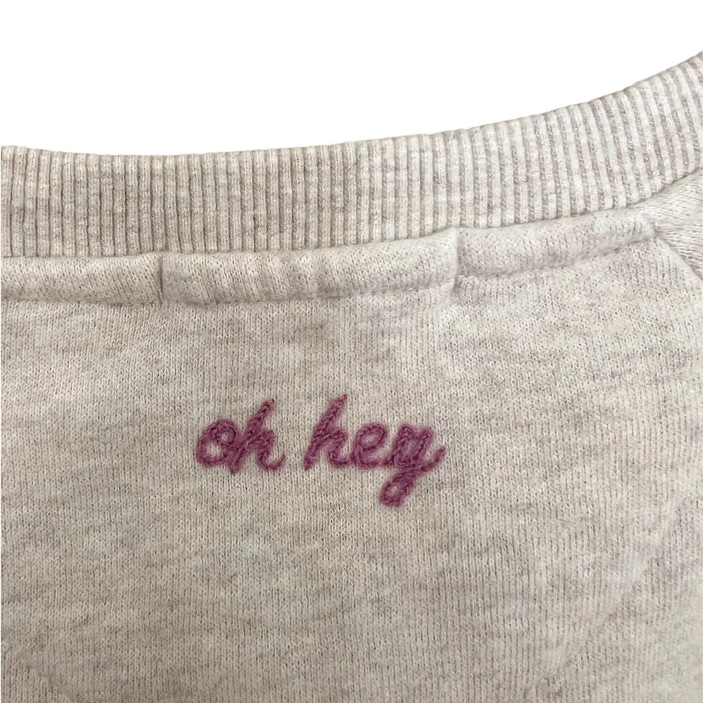 Marine Layer Archive Cozy Surfcore Beachgirl Crop Oh Hey Pullover Size:S - Picture 7 of 10